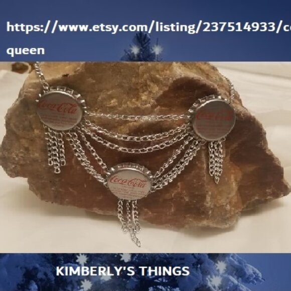 18 Inch Lola Steppe Coke Bottle Cap Necklace - Picture 1 of 5